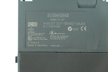 Siemens 6ES7321-1BH02-0AA0 SIMATIC S7 Cyfrowy Moduł Wejść