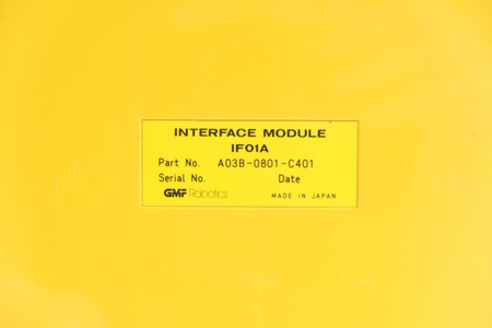 GMF Robotics (Fanuc) A03B-0801-C401 IF01A Interface Module