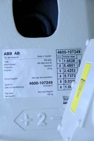 ABB IRB 4600-45/2.05 + IRC5 Industrial robot + base, without control panel