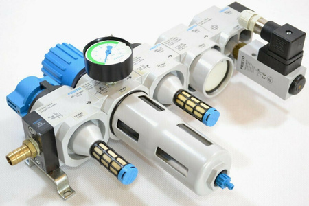 Festo LFR-D-MIDI-A + HE-...-D-MIDI + HEE-...-D-MIDI-24 + HEL-. Filter pressure regulator