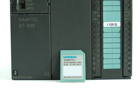 Siemens 6ES7313-6CF03-0AB0 SIMATIC S7 CPU + 6ES7953-8LF20-0AA0 Micro Memory Card