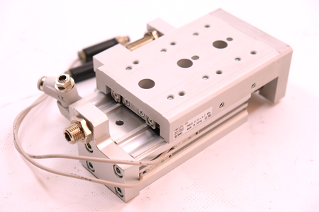 SMC Pneumatics EMXS20L-50 Kompaktschlitten, doppeltwirkend, Kreuzrollenführung