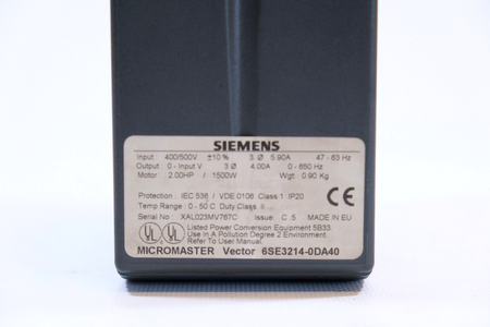 Siemens  6SE3214-0DA40 Micromaster Vector MMV150/3