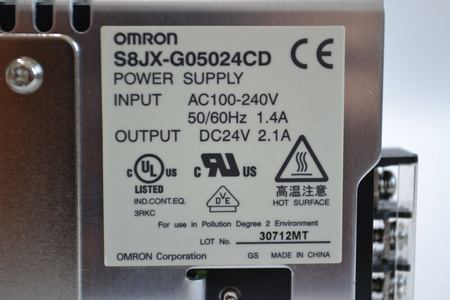 Omron S8JX-G05024CD Power Supplies Power Supply AC100-240V DC24V