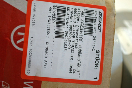 Gemü DR00060U F05F07-N-DS-17 AZü Rotary actuator with butterfly valve NEW! NEW!