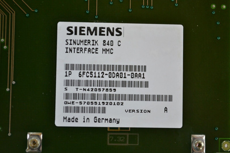 Siemens 6FC5112-0DA01-0AA1 Sinumerik 840C interface MMC ver. A