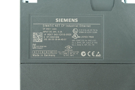 Siemens 6GK7343-1CX10-0XE0 SIMATIC S7 CP Procesor komunikacyjny