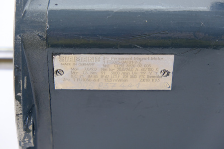 Siemens 1FT5073-0AF01-2 -Z Z=K18, K93 Silnik AC-VSA-Motor AC Feed Motor