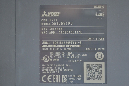 Mitsubishi Q03UDVCPU CPU Module PLC Controller