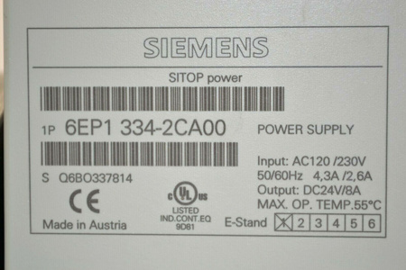 Siemens 6EP1334-2CA00 SITOP power 10 für ET200X Netzteil NEU! NEW! |white|