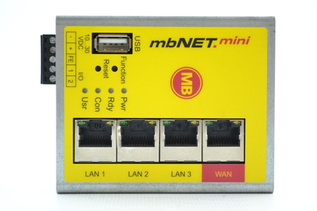 MB Connect Line mbNET.mini MDH 860 1xWAN, 3xLAN, HW1 Industrial router