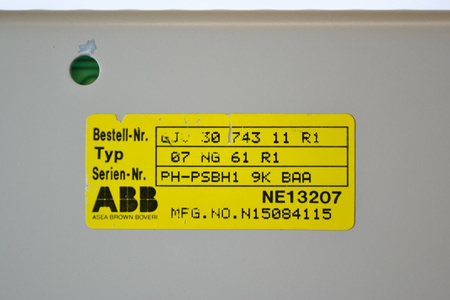 ABB Procontic 07 NG 61 R1 / GJV 30 743 11 R1 Zasilacz