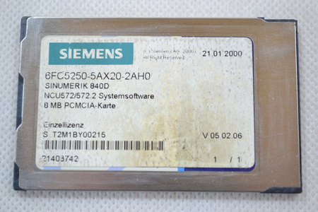 Siemens 6FC5357-0BB21-0AE0 + 6FC5250-5AX20-2AH0 Sinumerik 840D ver. A