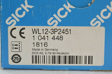 SICK WL12-3P2451 (1041448) Reflexions-Lichtschranke Autokollimation NEU!