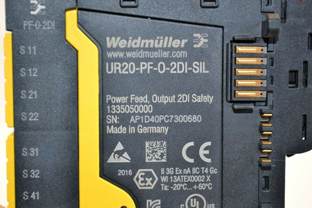 Weidmüller UR20-PF-O-2DI-SIL Einspeisemodul Supply Module NEU! NEW!