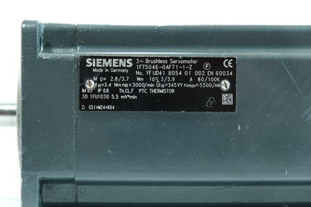 Siemens 1FT5046-0AF71-1 -Z AC-VSA-Motor Silnik AC Serwomotor