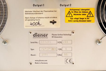 Diener PlasmaBeam Duo PL-B-DUO Atmosphärendruck-plasmaanlagen Plasmacleaner 2019