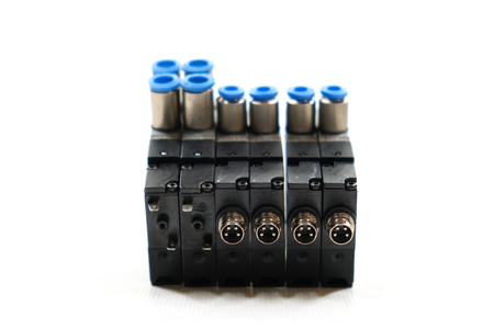Festo CPE10-M1CH-3GL-M7 + CPE10-M1H-3GL-QS + -QS4 Set of 6 solenoid valves