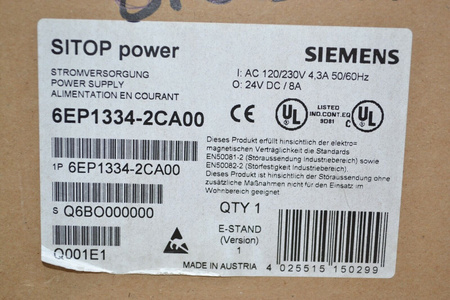 Siemens 6EP1334-2CA00 SITOP power 10 für ET200X Netzteil NEU! NEW! |white|