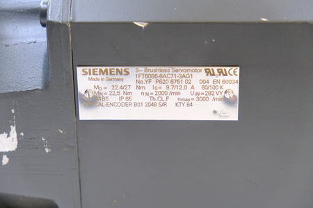 Siemens 1FT6086-8AC71-3AG1 Serwomotor Silnik synchroniczny