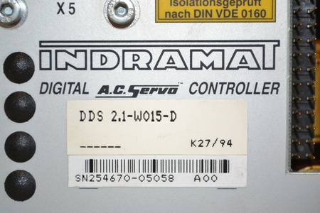 Indramat DDS 2.1-W015-D Servo Drive Digital Servo Controller