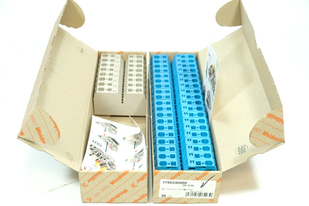 Weidmüller ZEI 16 BL 1766240000 + ZEI 16 1745350000 x 27 pcs. Terminal blocks NEW!