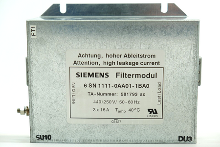 Siemens 6SN1111-0AA01-1BA0 Simodrive 611 Netzfilter