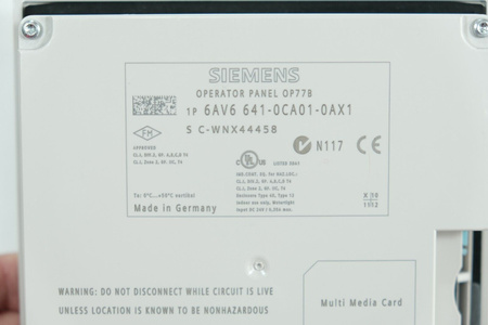 Siemens 6AV6641-0CA01-0AX1 SIMATIC OP 77B Bedienpanel