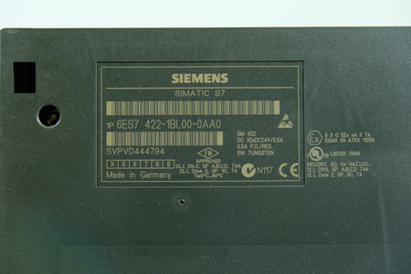 Siemens 6ES7422-1BL00-0AA0 S7 Cyfrowy moduł wyjściowy x 2 Sztuki