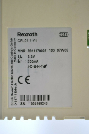 Bosch Rexroth CFL01.1-Y1 Indracontrol SRAM Module R911170007