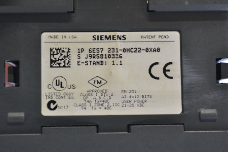 Siemens 6ES7231-0HC22-0XA0 | 6ES7 231-0HC22-0XA0 Simatic S7 Es:1.1 Analog Modul