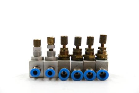 Festo GR-M5-B (151213) + Norgren T1000M0500 Set of 6 Throttle check valves