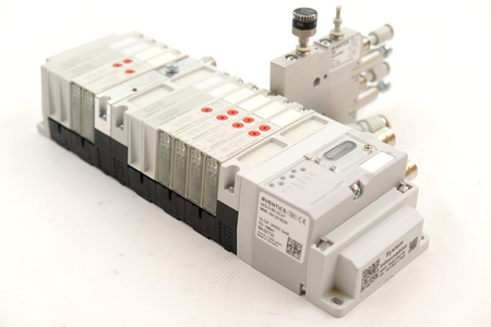 Aventics PLC: 42-U4 R480796735 x 1 + AES-D-BC-ECAT R412018225 Pneumatiksystem