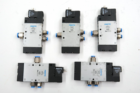 Festo CPE18-M1H-5L-1/4 (163142) 24V DC Set of 5 solenoid valves