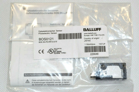 Balluff BOS0121 BOS 5K-PO-RR10-S75 Optoelektronischer Sensor Photoelectric NEU!