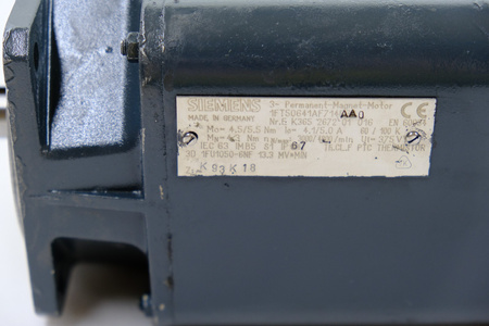 Siemens 1FT5064-1AF71-4AA0 AC-VSA-Motor Synchronmotor Servomotor Servo Motor