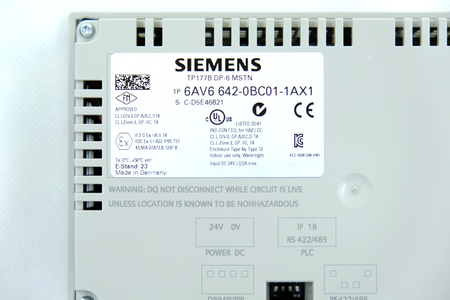 Siemens 6AV6642-0BC01-1AX1 SIMATIC Touch Panel  dotykowy TP 177B 6"